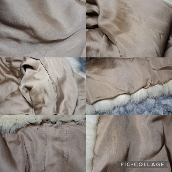 Real Vintage Spotted Fox Fur Saga Fox Coat - Picture 5 of 8